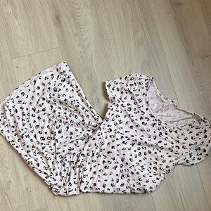 Isabel Maternity by Ingrid & Isabel Cream and Black leopard dress